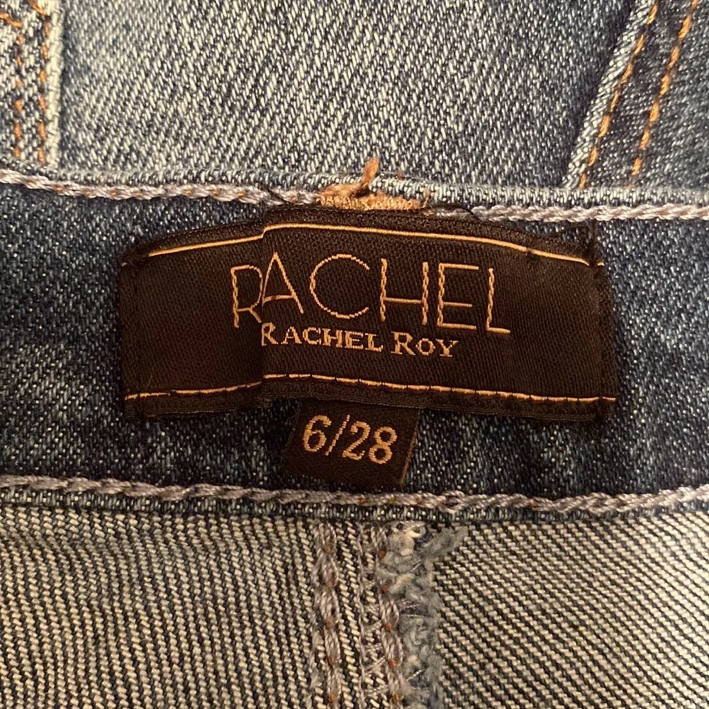 Rachel Roy High-Rise Fray Hem, Distressed Shorts…size 6/28 - Picture 3 of 7